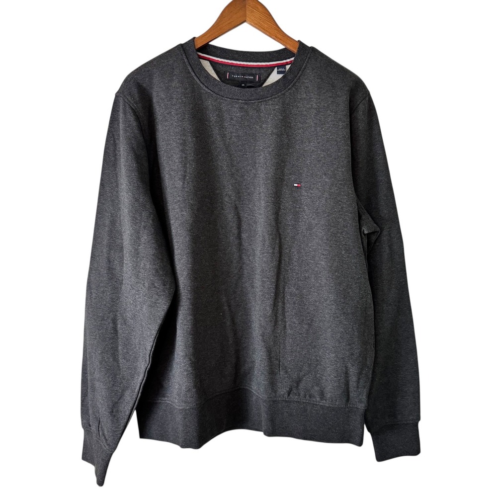Tommy Hilfiger Crewneck Sweatshirt Classic Logo Pullover‎ Comfy XXL